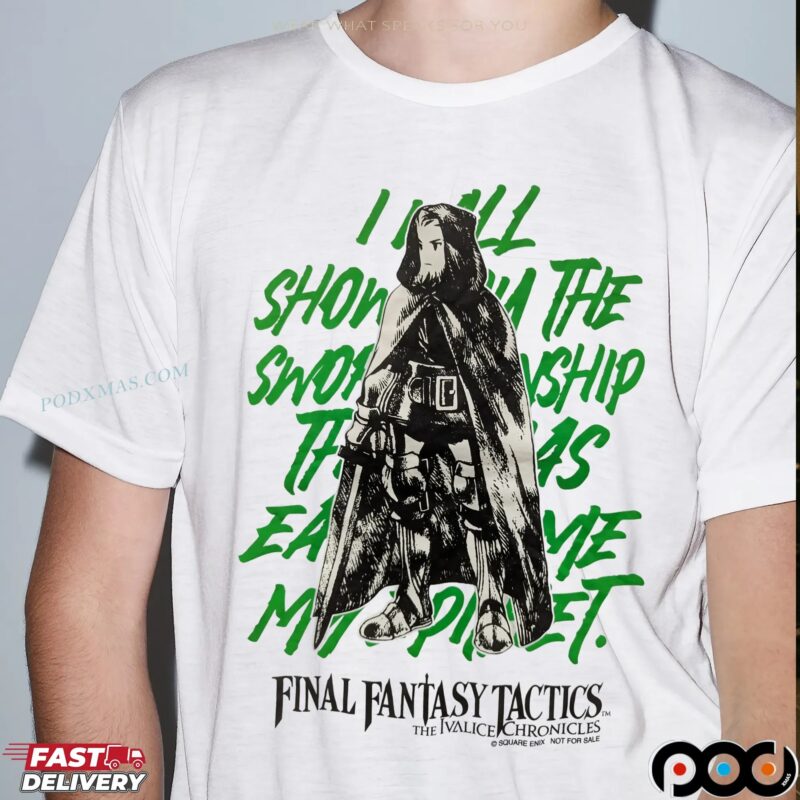 Final Fantasy Tactics The Ivalice Chronicles JRPG Swordsmanship T Shirt
