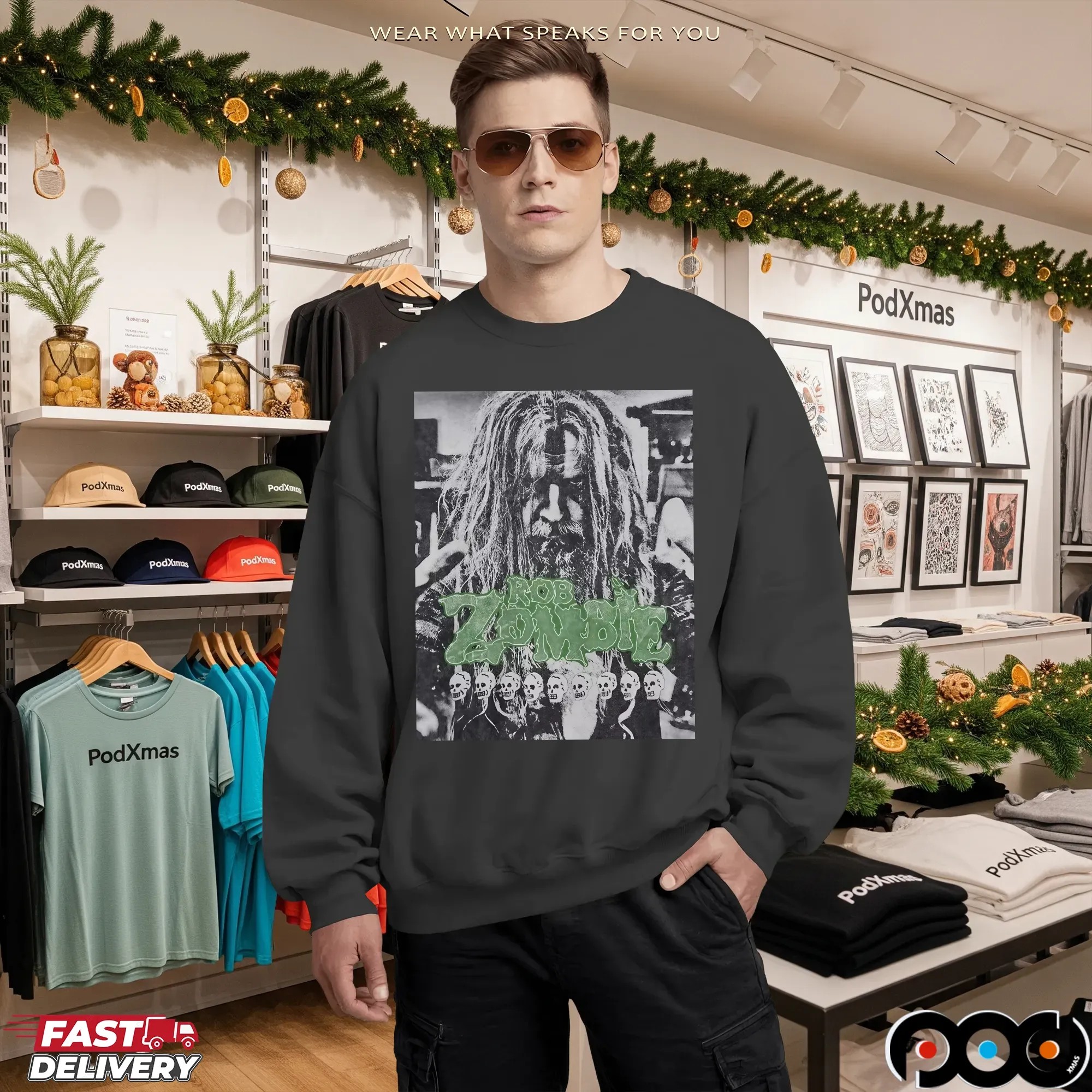 Rob Zombie Portrait T Shirt