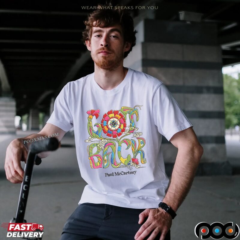 Paul McCartney Got Back Floral Tour 2025 T Shirt