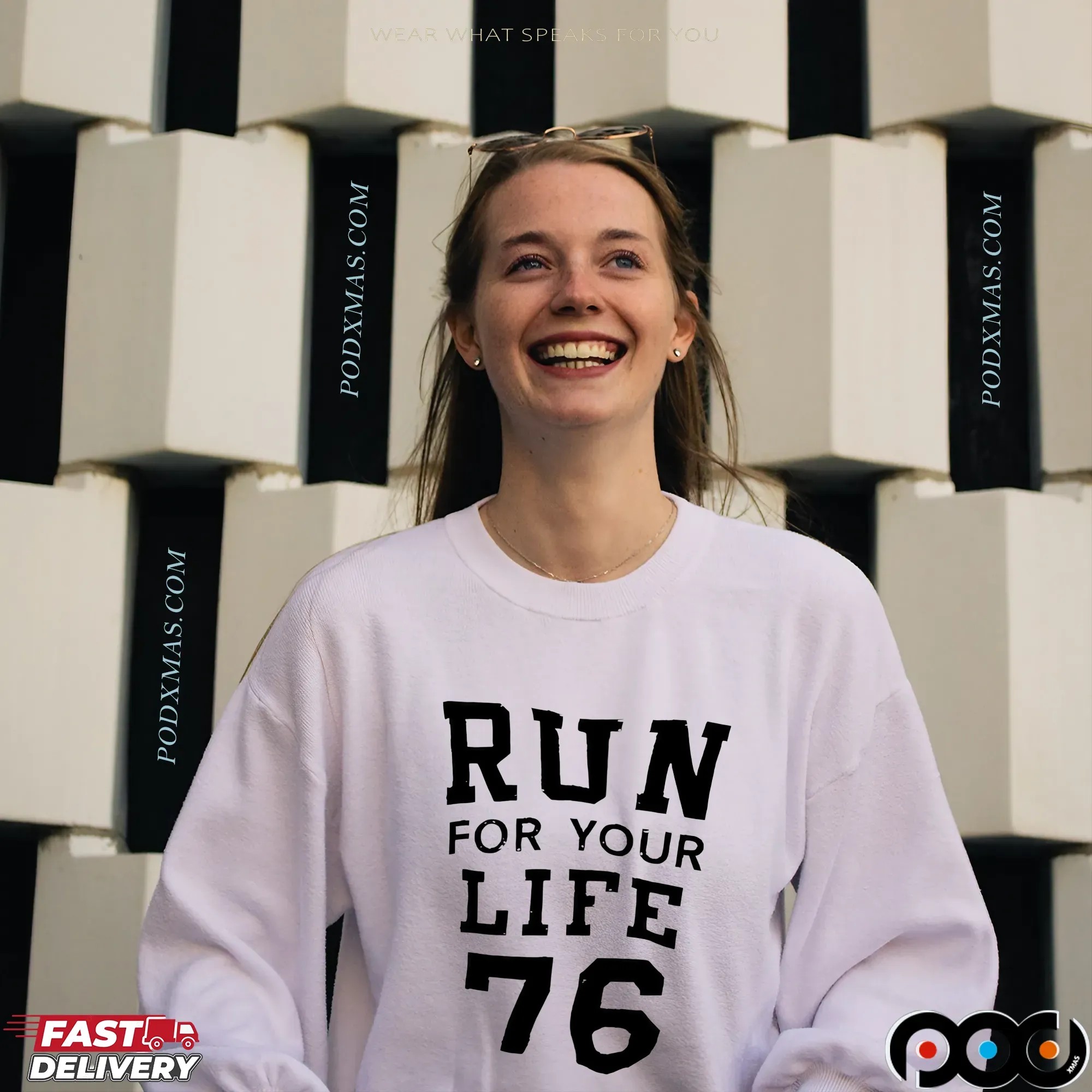 Run for your life 76 t shirt