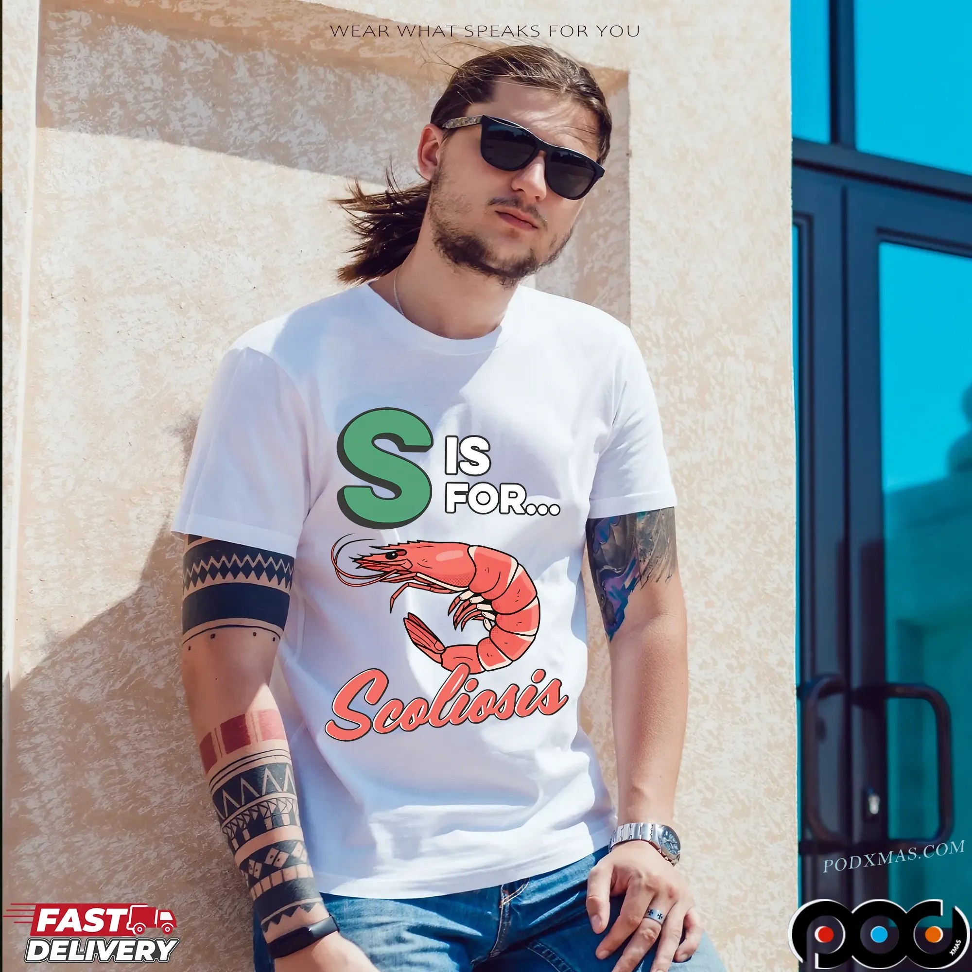 S Is For Scoliosis Shrimp Meme T Shirt