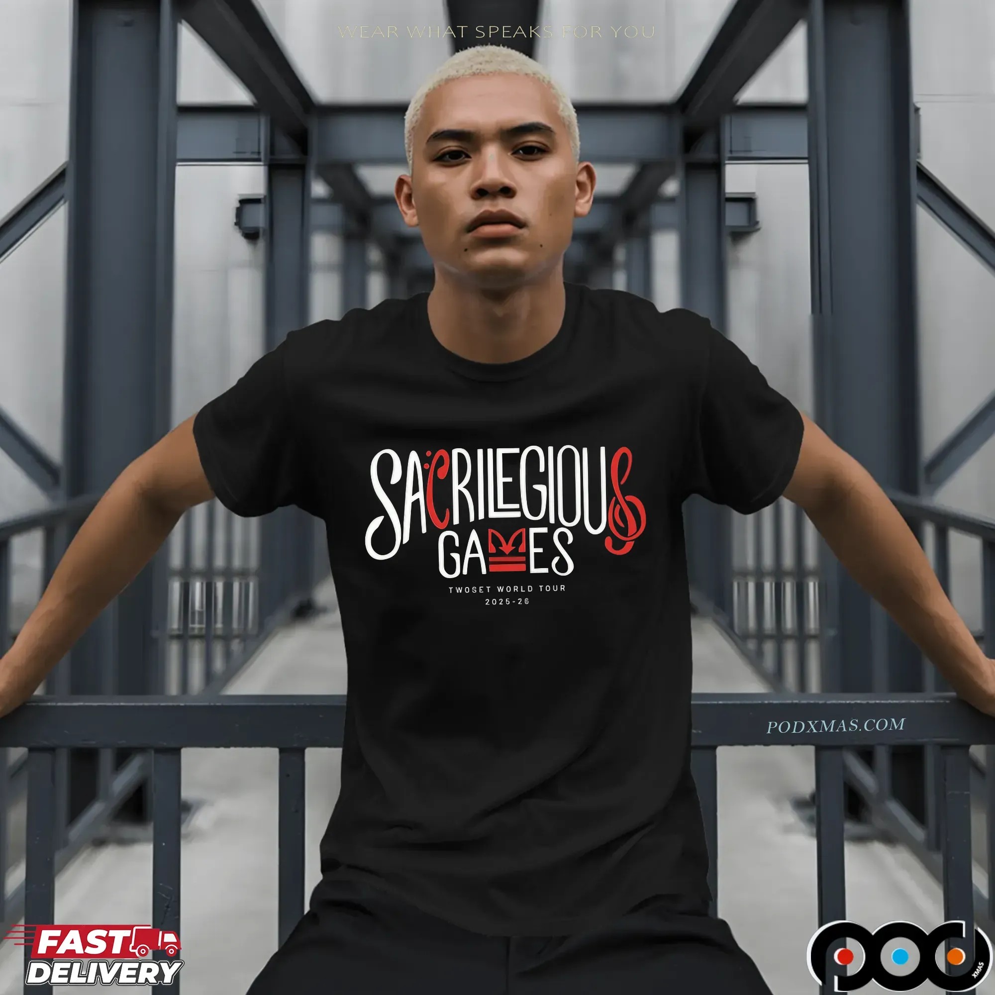 Sacrilegious Games Twoset World Tour 2025-26 T Shirt