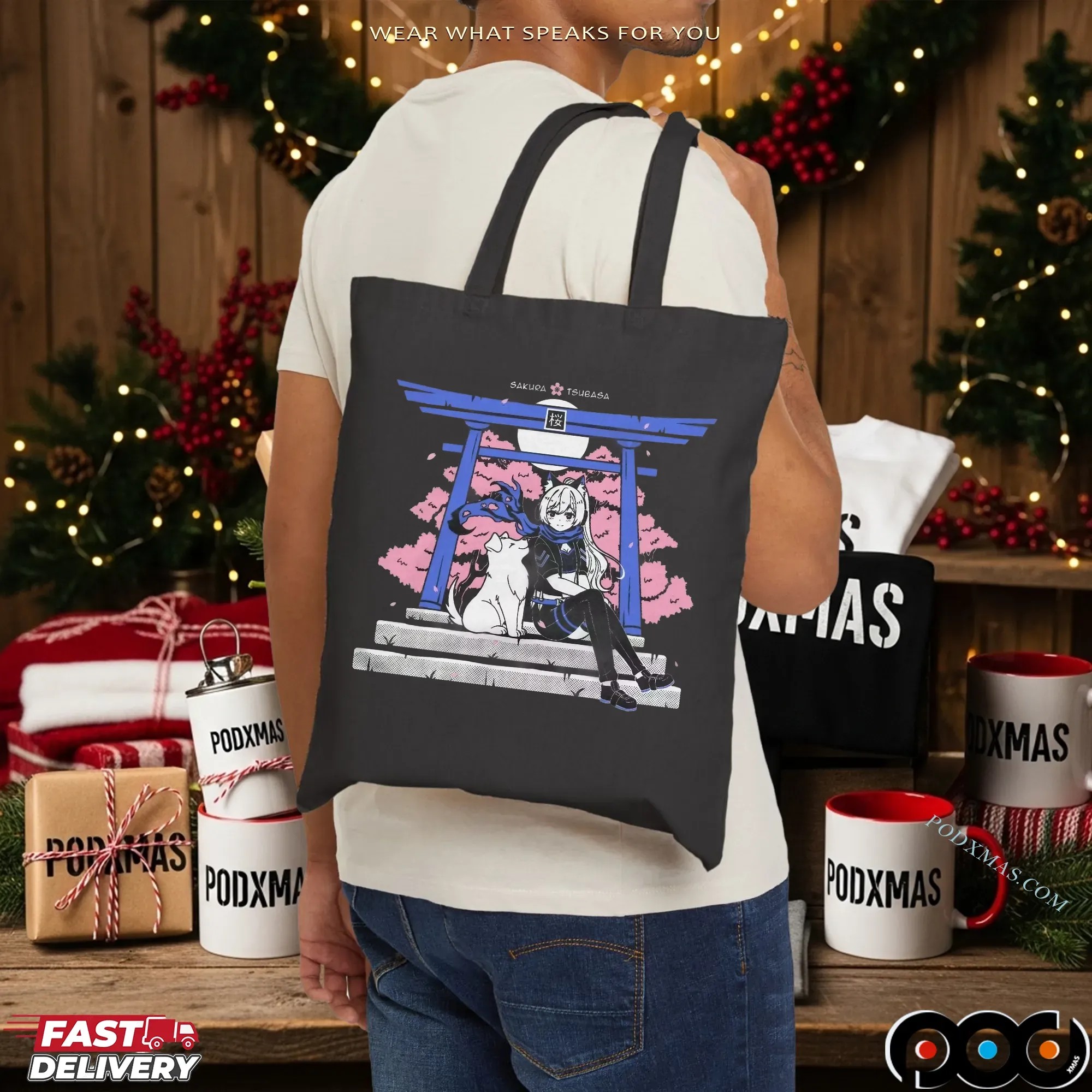 Sakura Tsubasa Blossom Viewing Graphic T Shirt