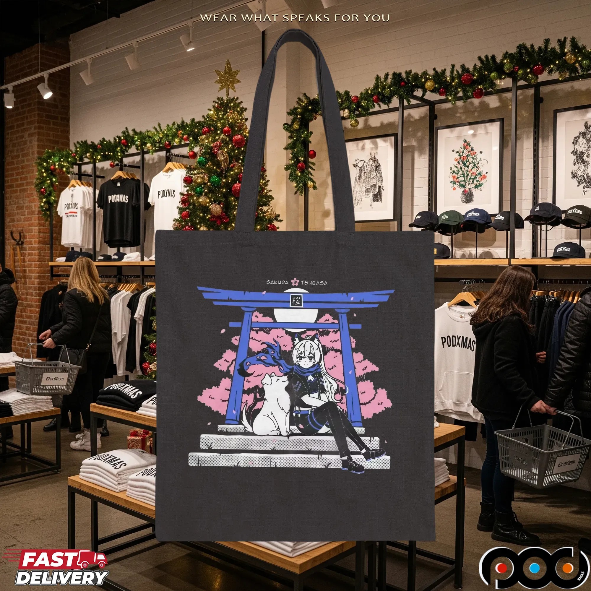 Sakura Tsubasa Blossom Viewing Graphic T Shirt