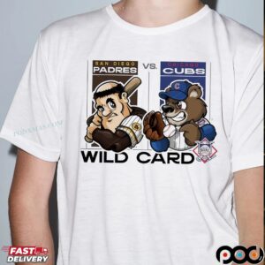 San Diego Padres Vs Chicago Cubs 2025 Wild Card Matchup Mascot T Shirt