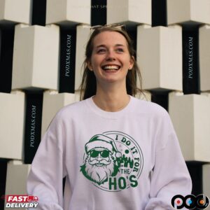 Santa Claus I Do It For The Ho's Christmas T Shirt