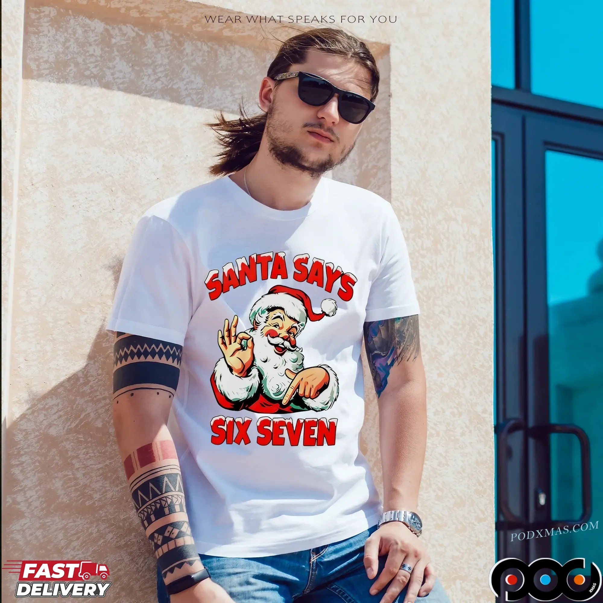 Santa Says Six Seven 67 2025 Christmas T Shirt