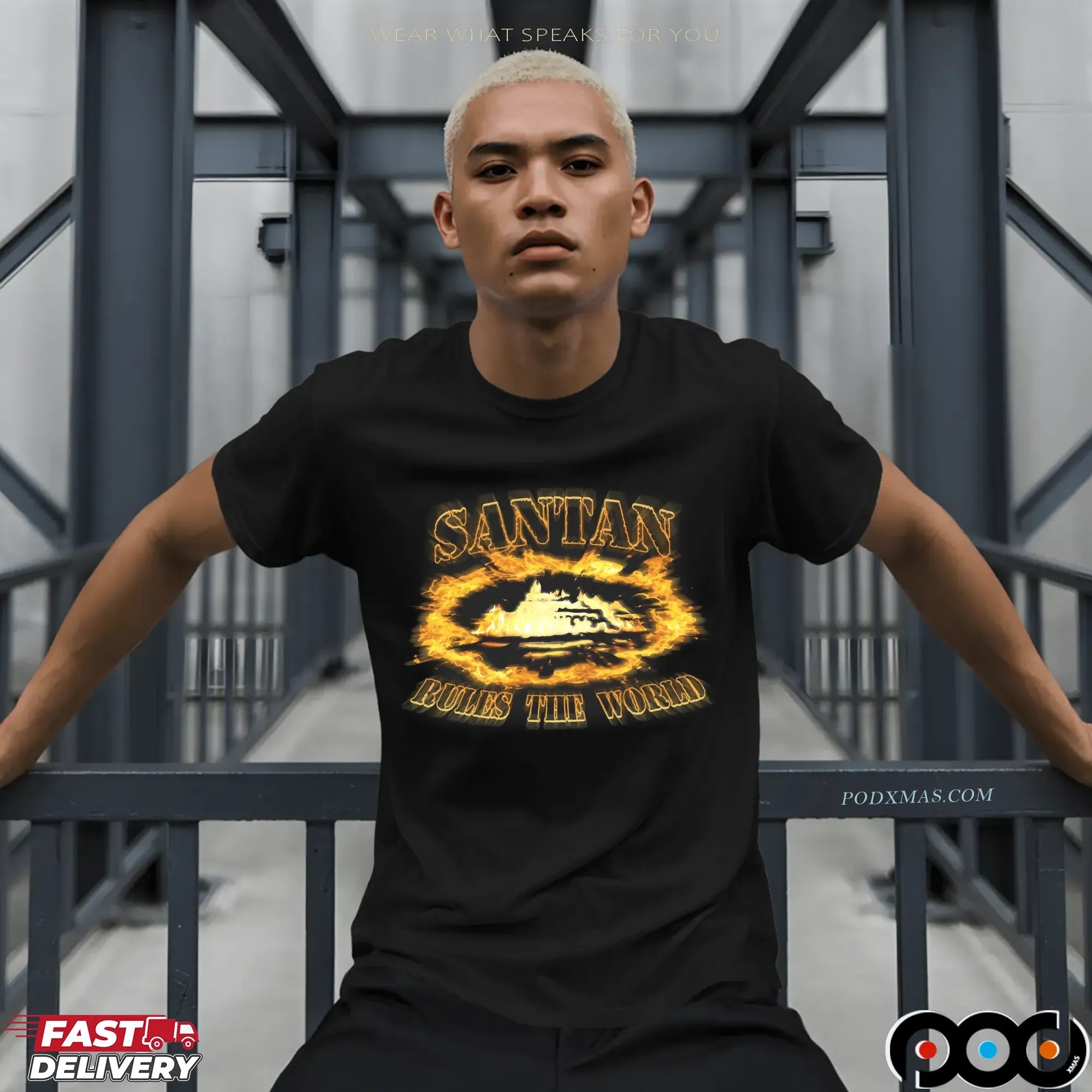 Santan Dave Alcatraz Corteiz Rules The World T Shirt