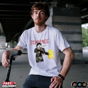 Scarface Tony Montana Say Hello To My Little Friend T Shirt