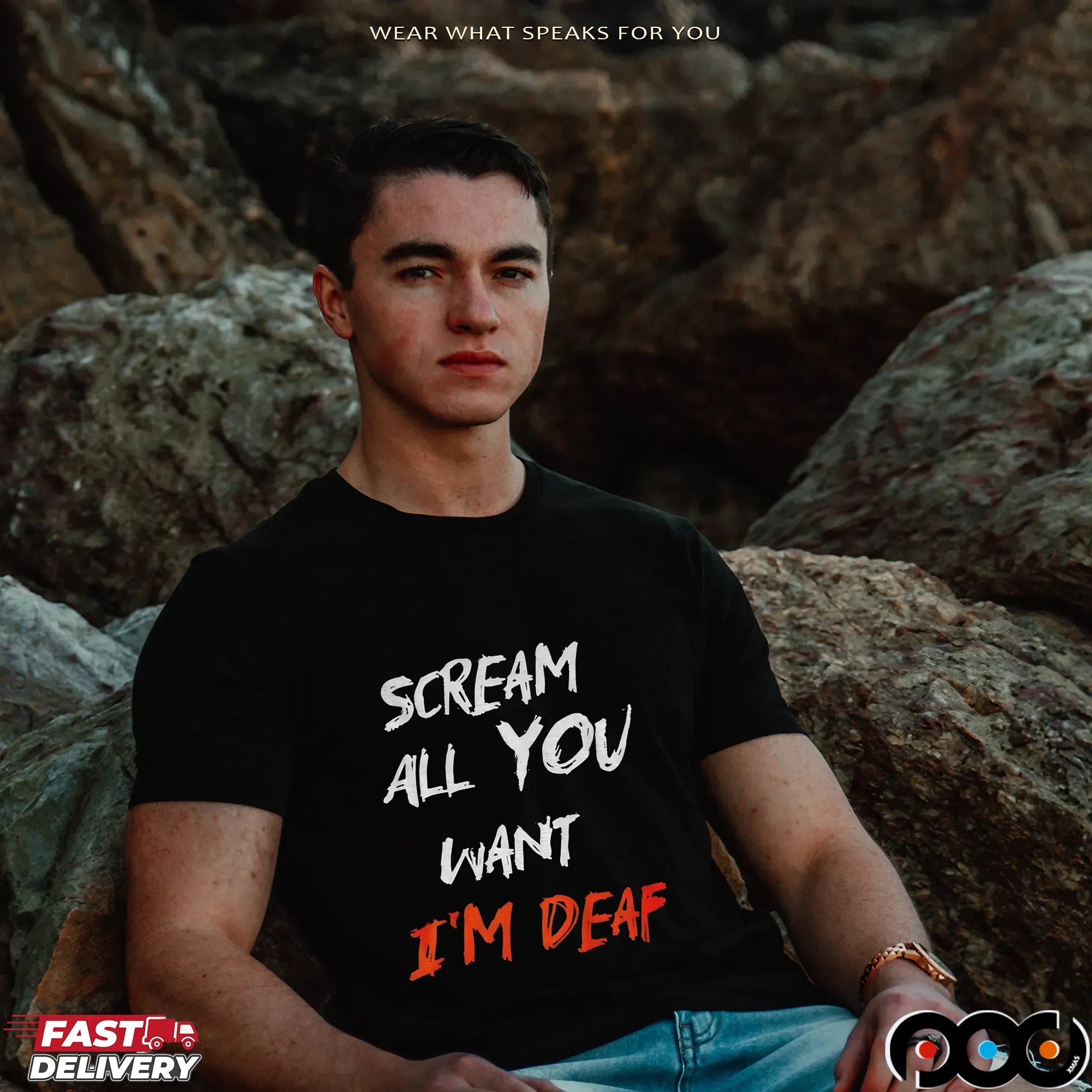 Scream all you want I’m deaf Halloween shirt