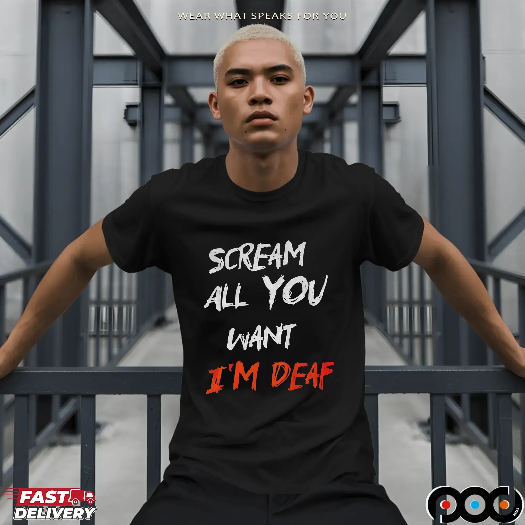 Scream all you want I’m deaf Halloween shirt