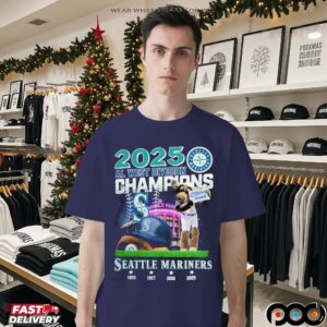 Seattle Mariners 2025 AL West Division Champions October Bound T Shirt
