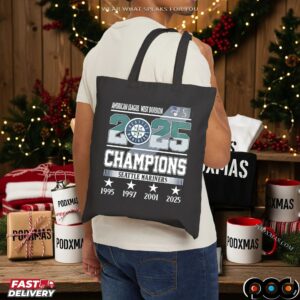 Seattle Mariners 4x Champions 2025 Al West Players Number And Name T Shirt