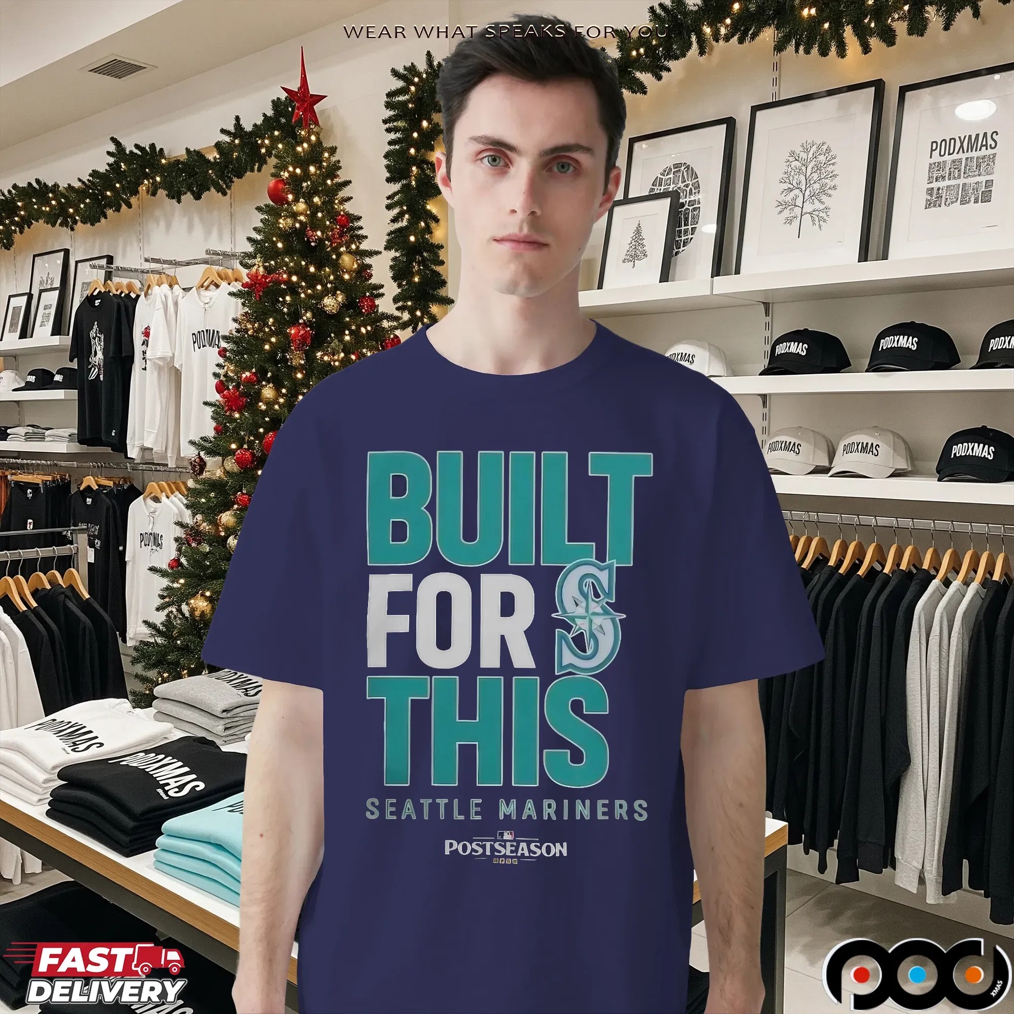 Seattle Mariners Built For This MLB Postseason 2025 T Shirt