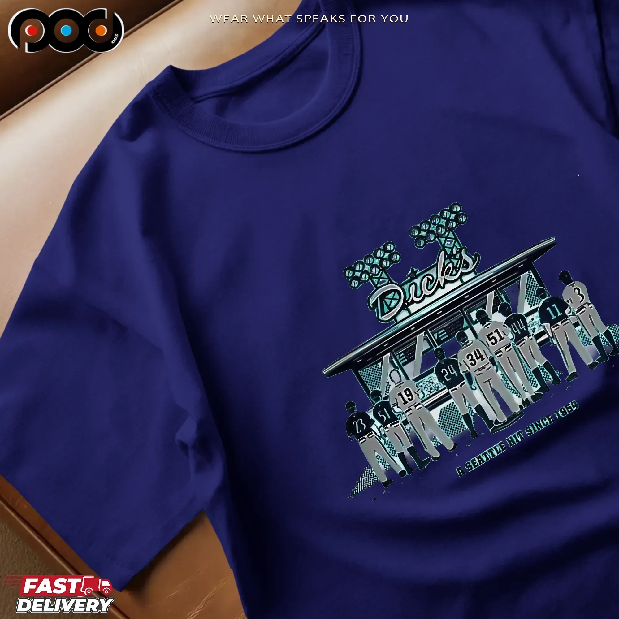 Seattle Mariners Dick Teal Legends A Seattle Hit Since 1954 T Shirt