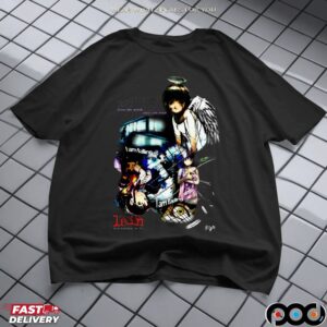 Serial Experiments Lain 2 Close the world Open the next I Am Falling Angel Archive graphic T Shirt