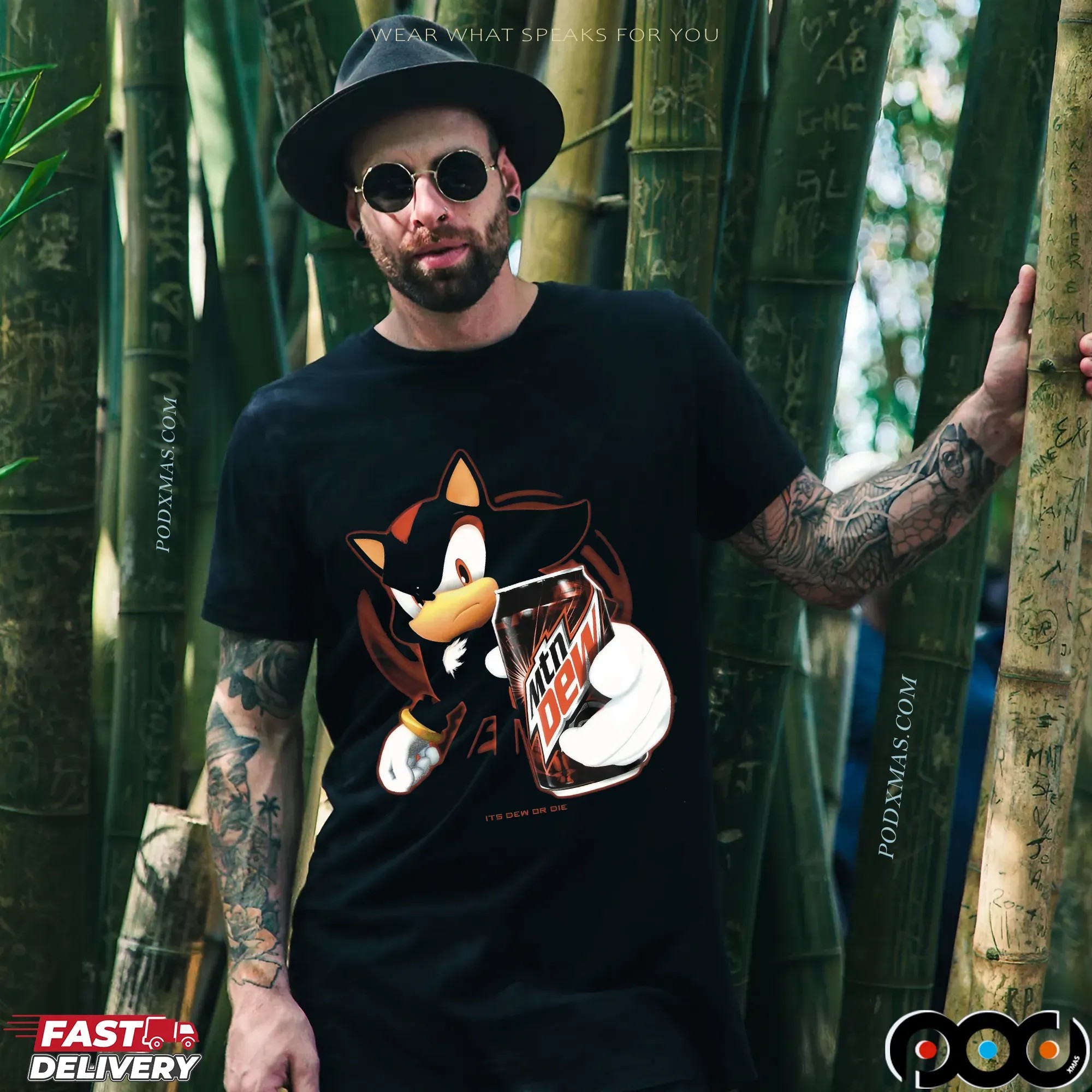 Shadow The Hedgehog Mtn Dew Energy Its Dew Or Die Sonic Mashup T Shirt