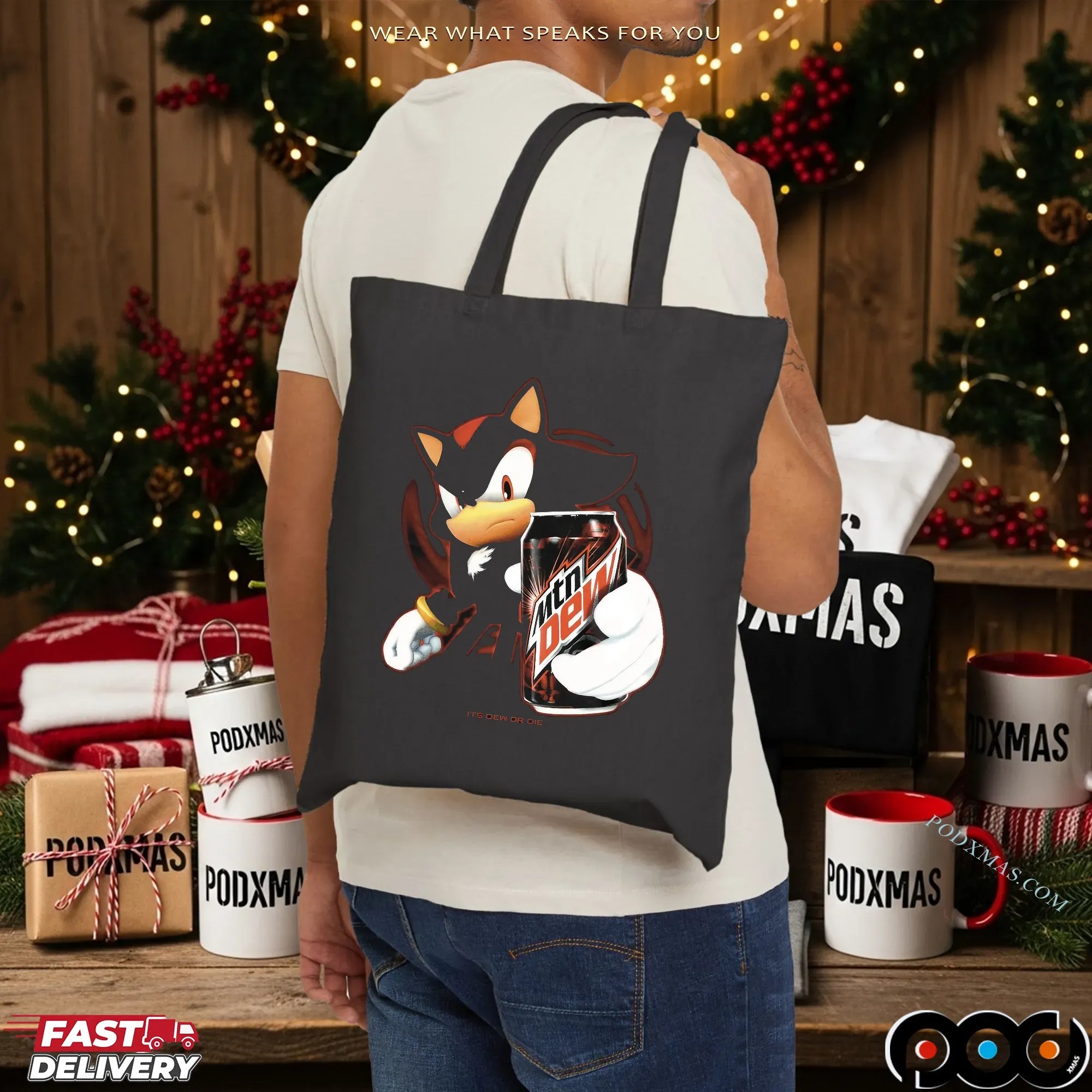 Shadow The Hedgehog Mtn Dew Energy Its Dew Or Die Sonic Mashup T Shirt