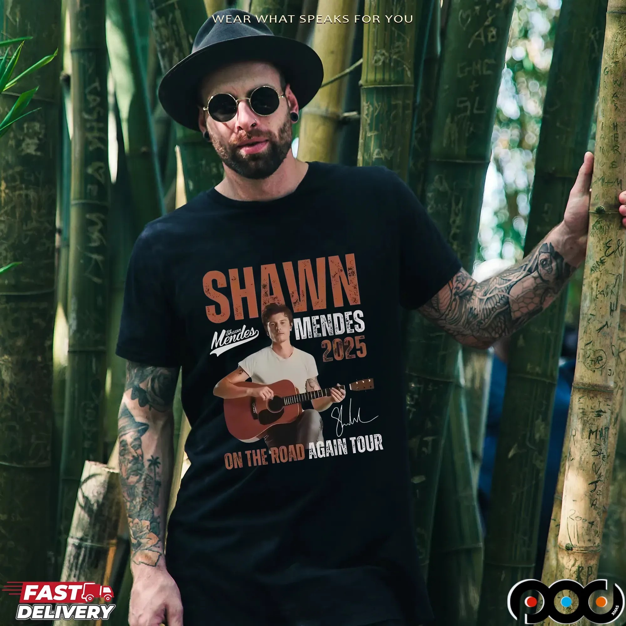 Shawn Mendes On the Road Again Tour 2025 T Shirt
