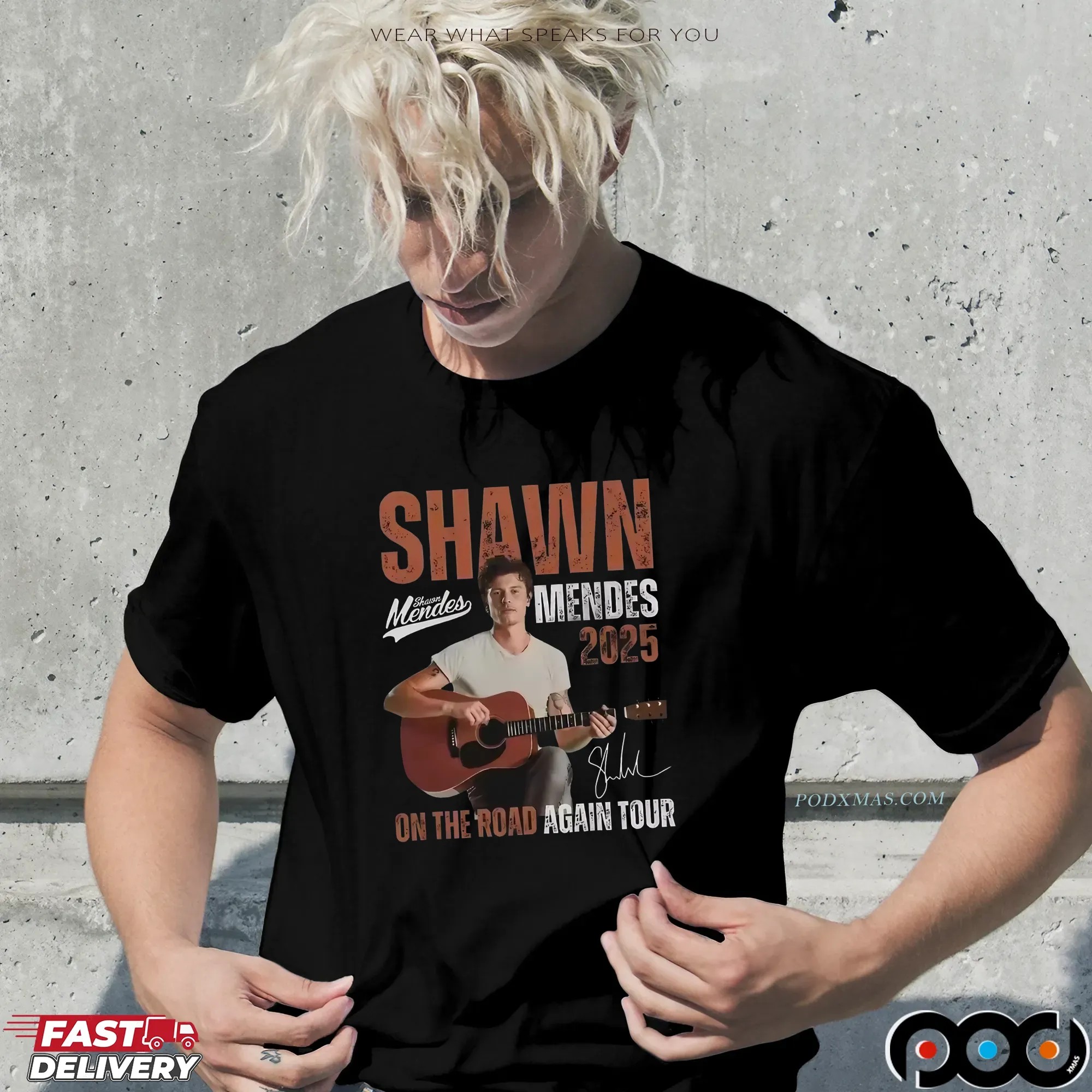 Shawn Mendes On the Road Again Tour 2025 T Shirt