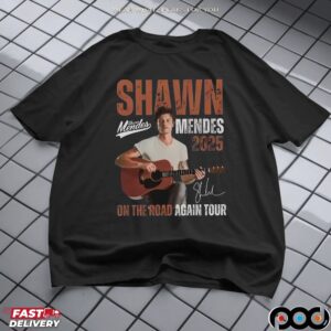 Shawn Mendes On the Road Again Tour 2025 T Shirt