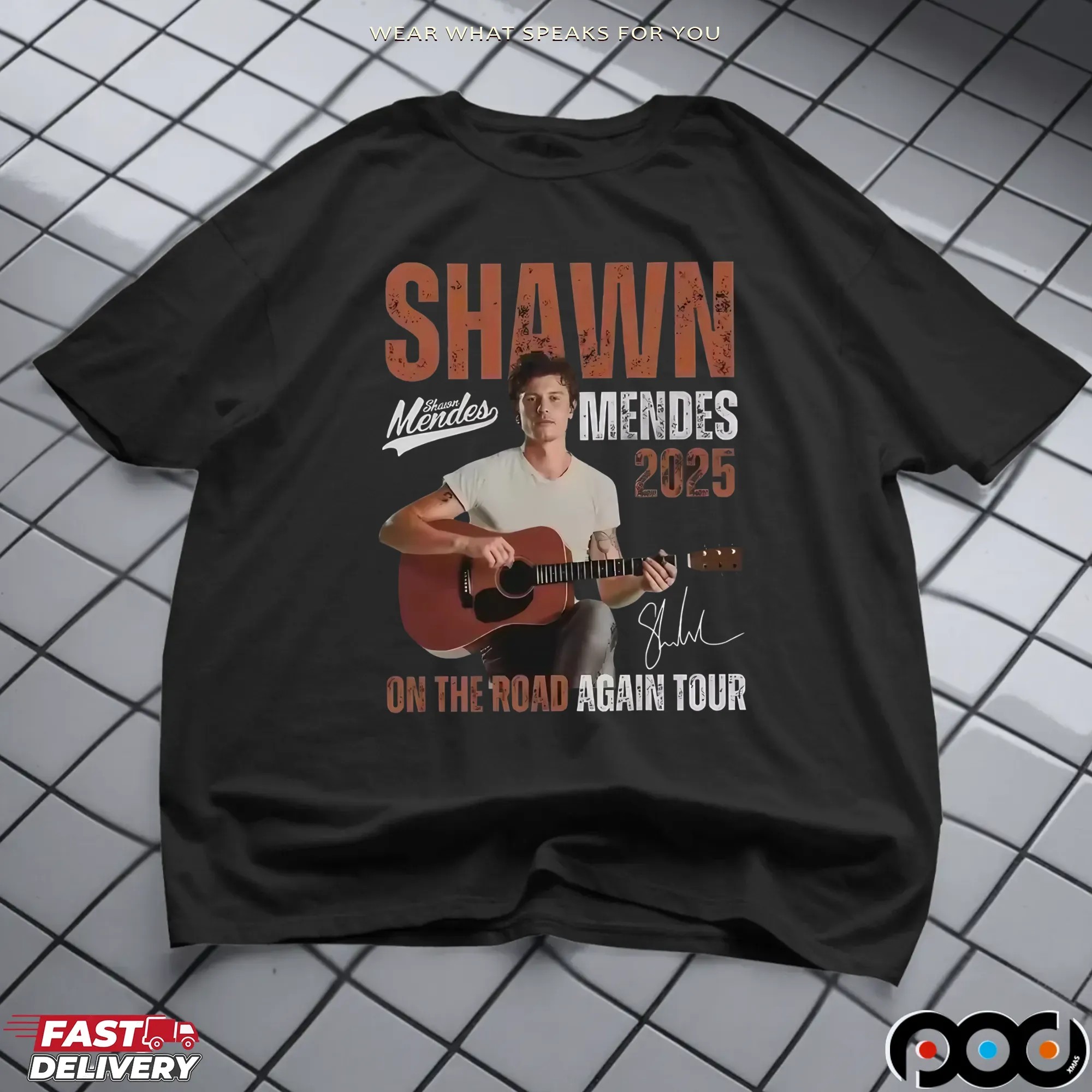 Shawn Mendes On the Road Again Tour 2025 T Shirt