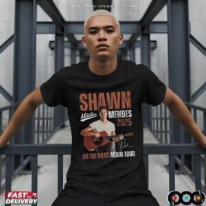 Shawn Mendes On the Road Again Tour 2025 T Shirt