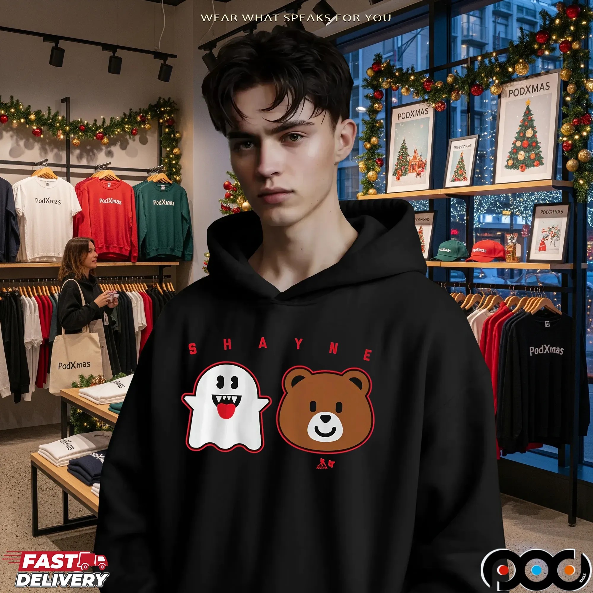 Shayne Gostisbehere Ghost Bear Carolina Hurricanes Hockey Halloween Spooky Season T Shirt