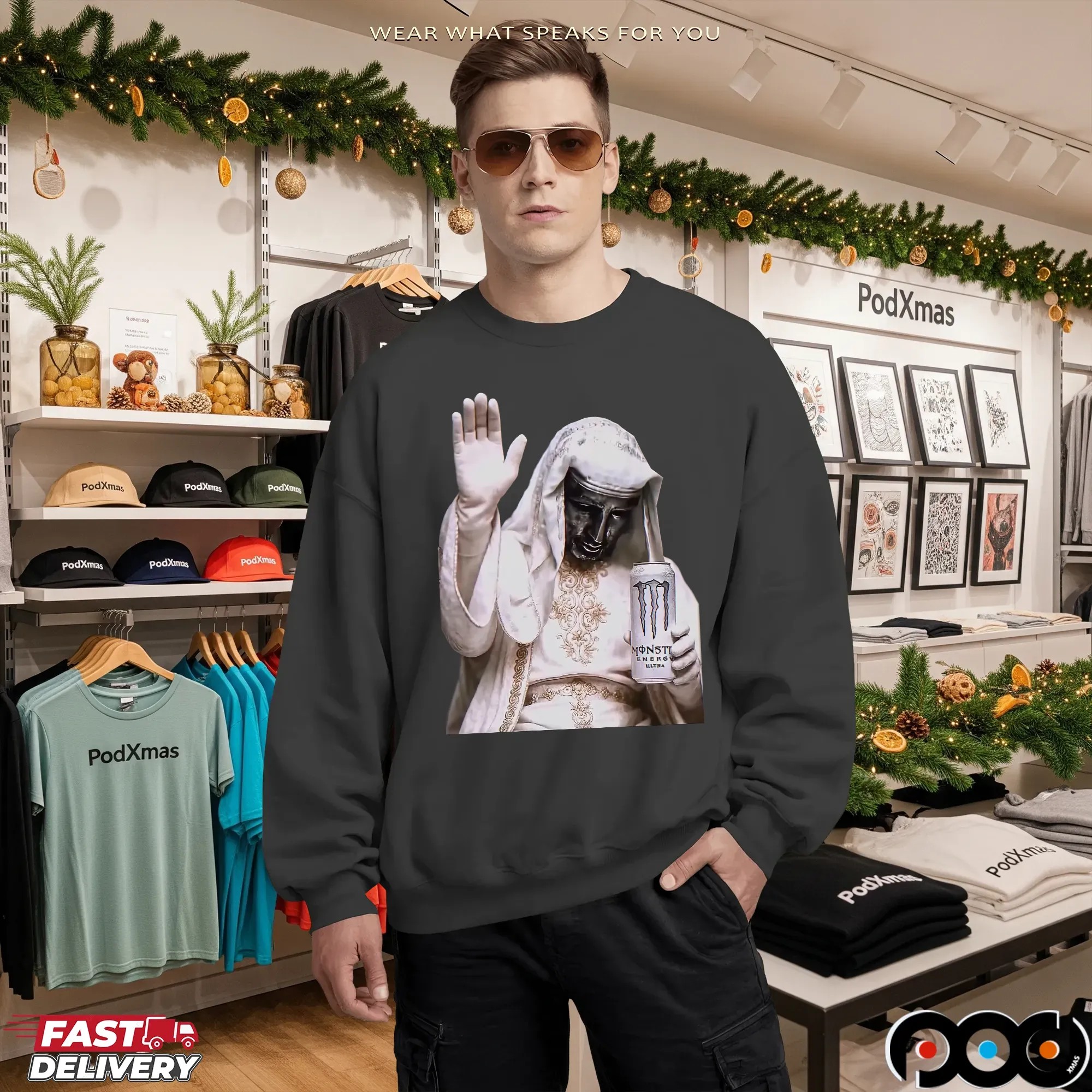 Silver Mask King Baldwin IV Leper King White Monster Energy Meme T Shirt