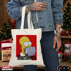 Simpson Homer Marlboro Cigarette Cartoon T Shirt