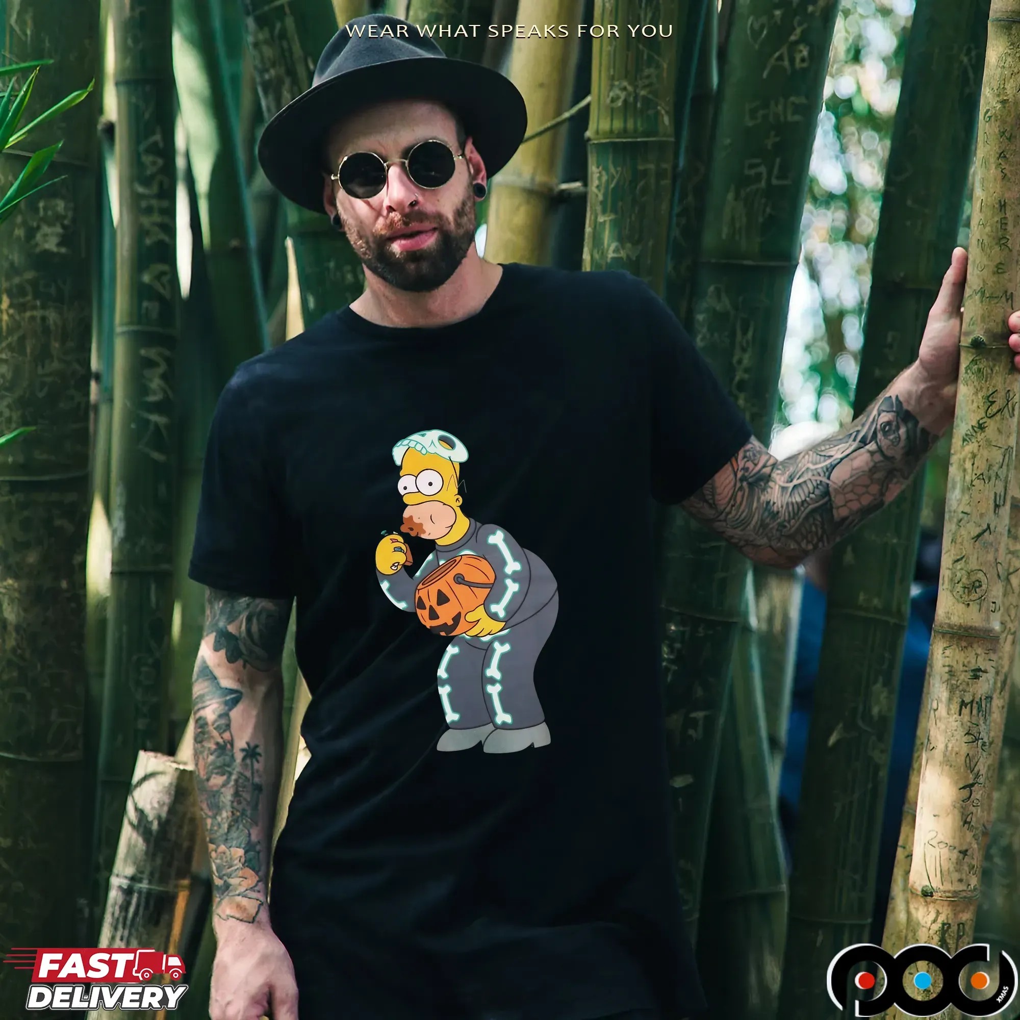 Simpsons Homer Candy Feast Treehouse of Horror Halloween Spooky Meme T Shirt