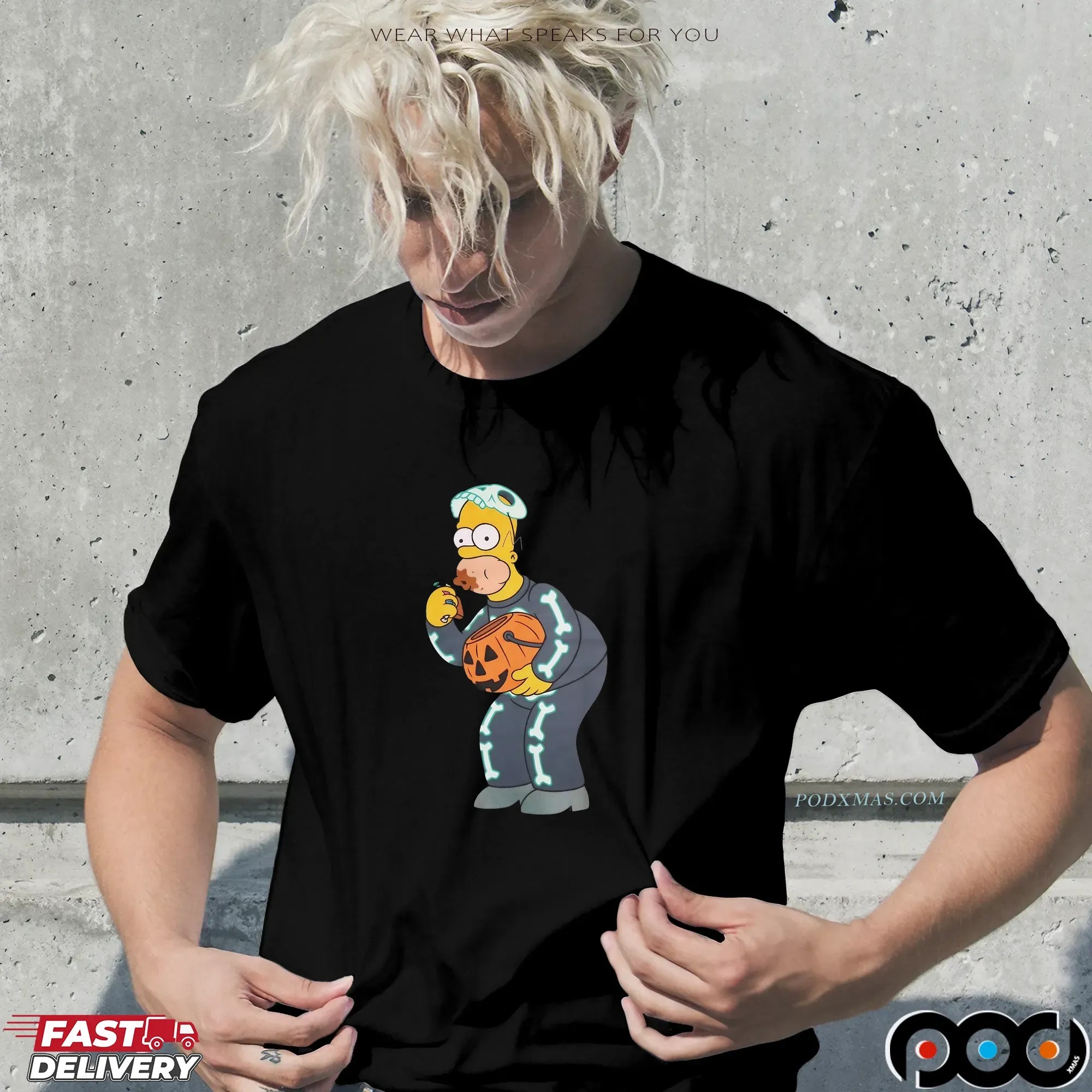 Simpsons Homer Candy Feast Treehouse of Horror Halloween Spooky Meme T Shirt