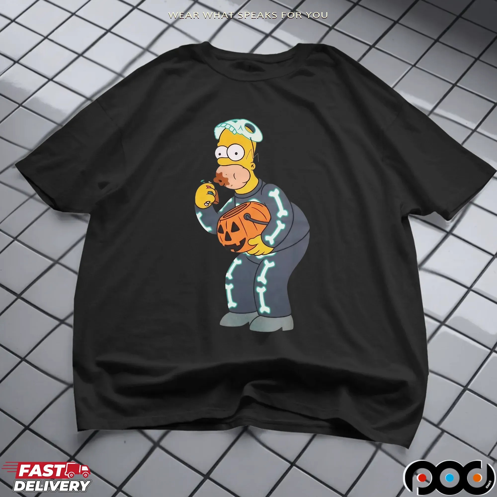 Simpsons Homer Candy Feast Treehouse of Horror Halloween Spooky Meme T Shirt