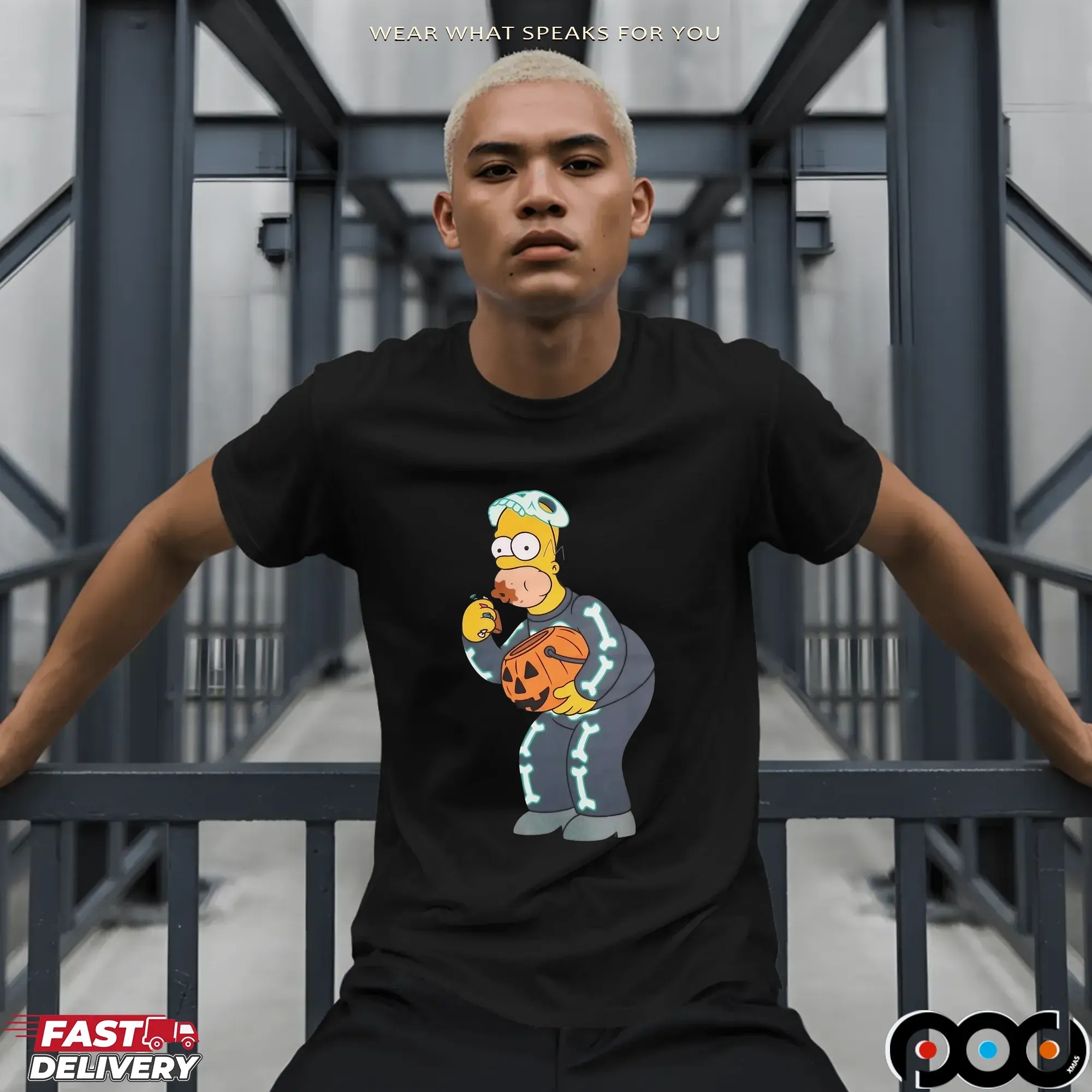 Simpsons Homer Candy Feast Treehouse of Horror Halloween Spooky Meme T Shirt