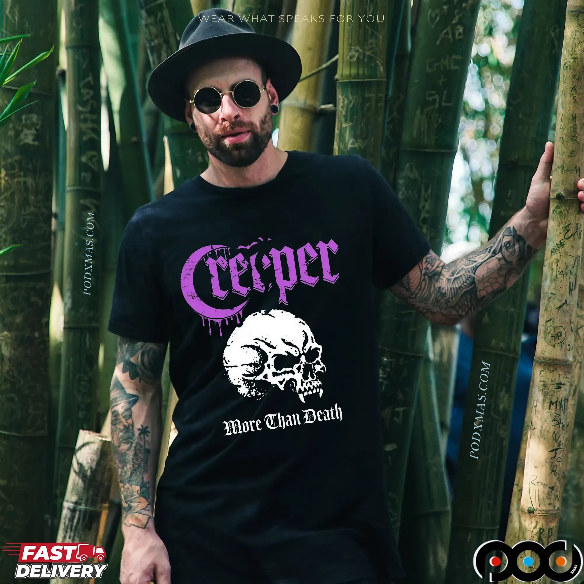 Skull Creeper More Than Death T Shirt