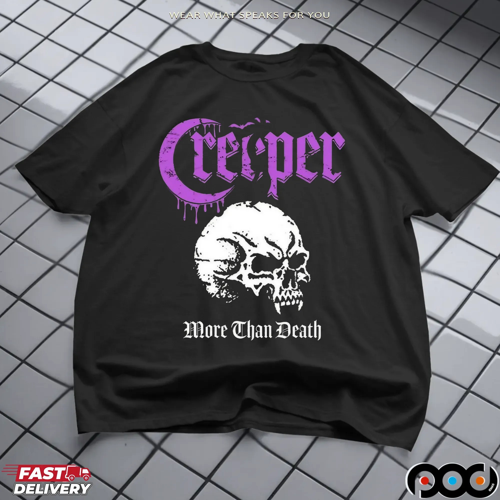 Skull Creeper More Than Death T Shirt