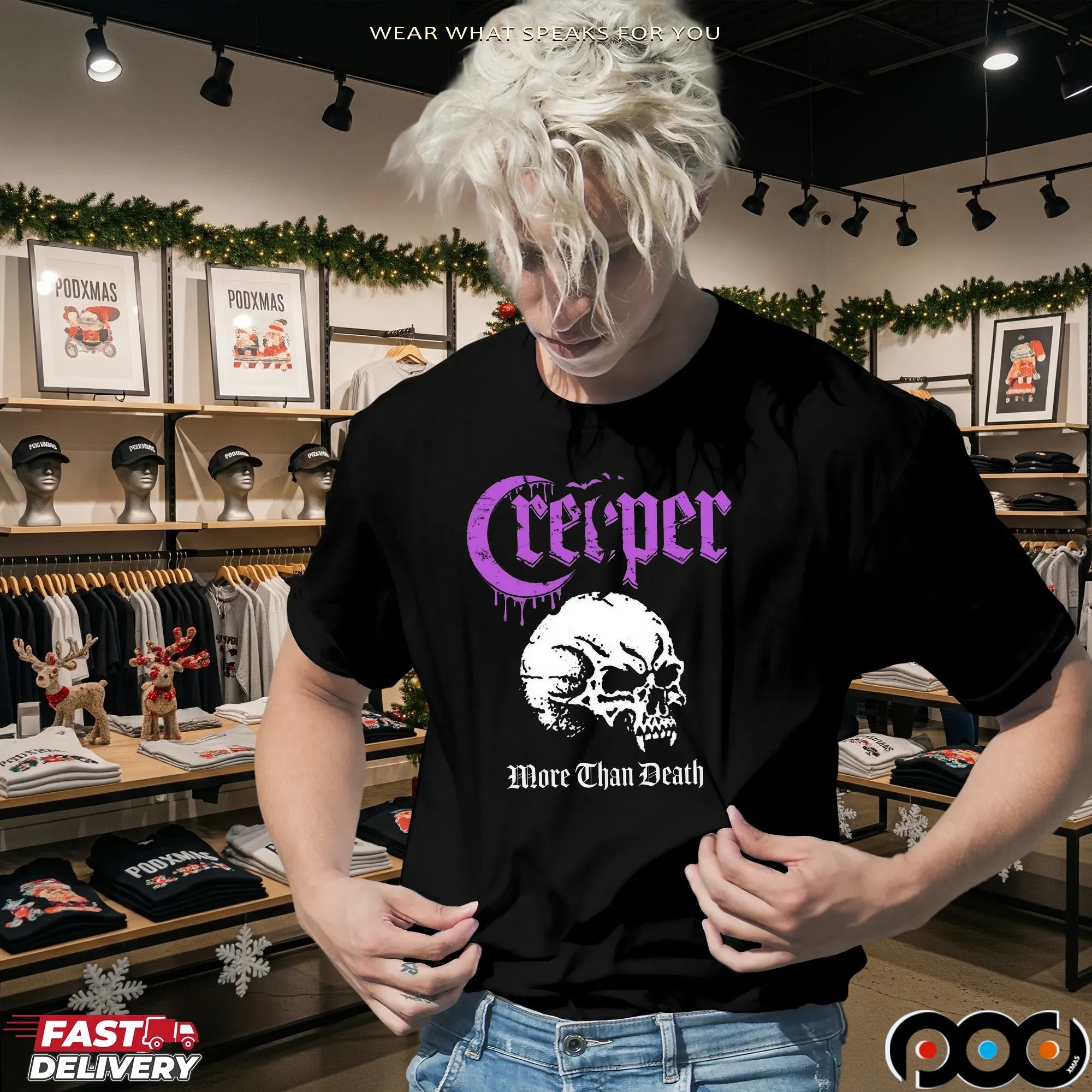 Skull Creeper More Than Death T Shirt