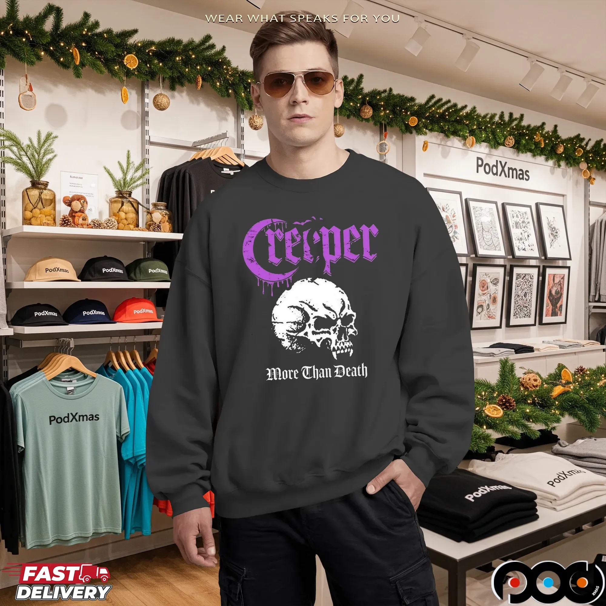 Skull Creeper More Than Death T Shirt