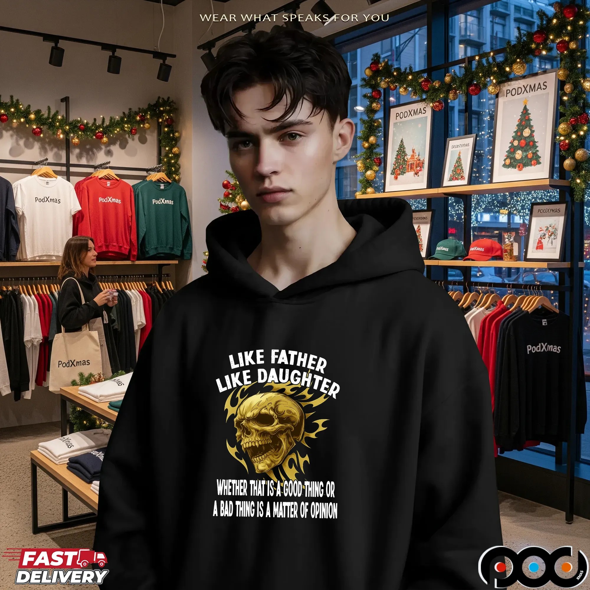 Skull Like Father Like Daughter Whether That Is A Good Thing Or A Bad Thing Is A Matter Of Opinion T Shirt