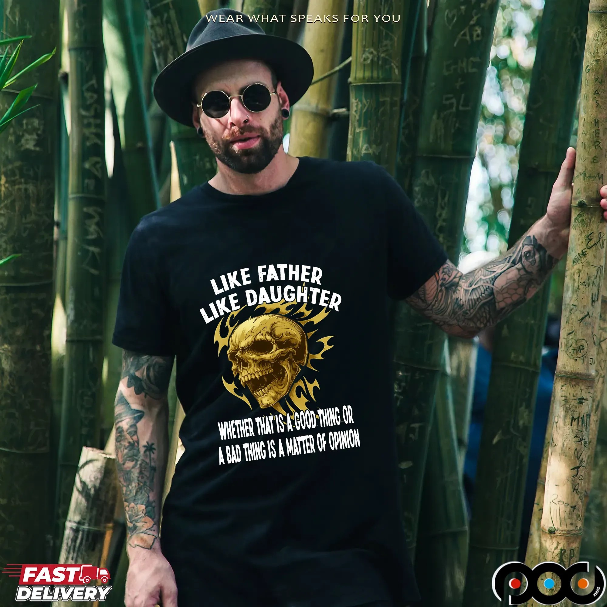 Skull Like Father Like Daughter Whether That Is A Good Thing Or A Bad Thing Is A Matter Of Opinion T Shirt