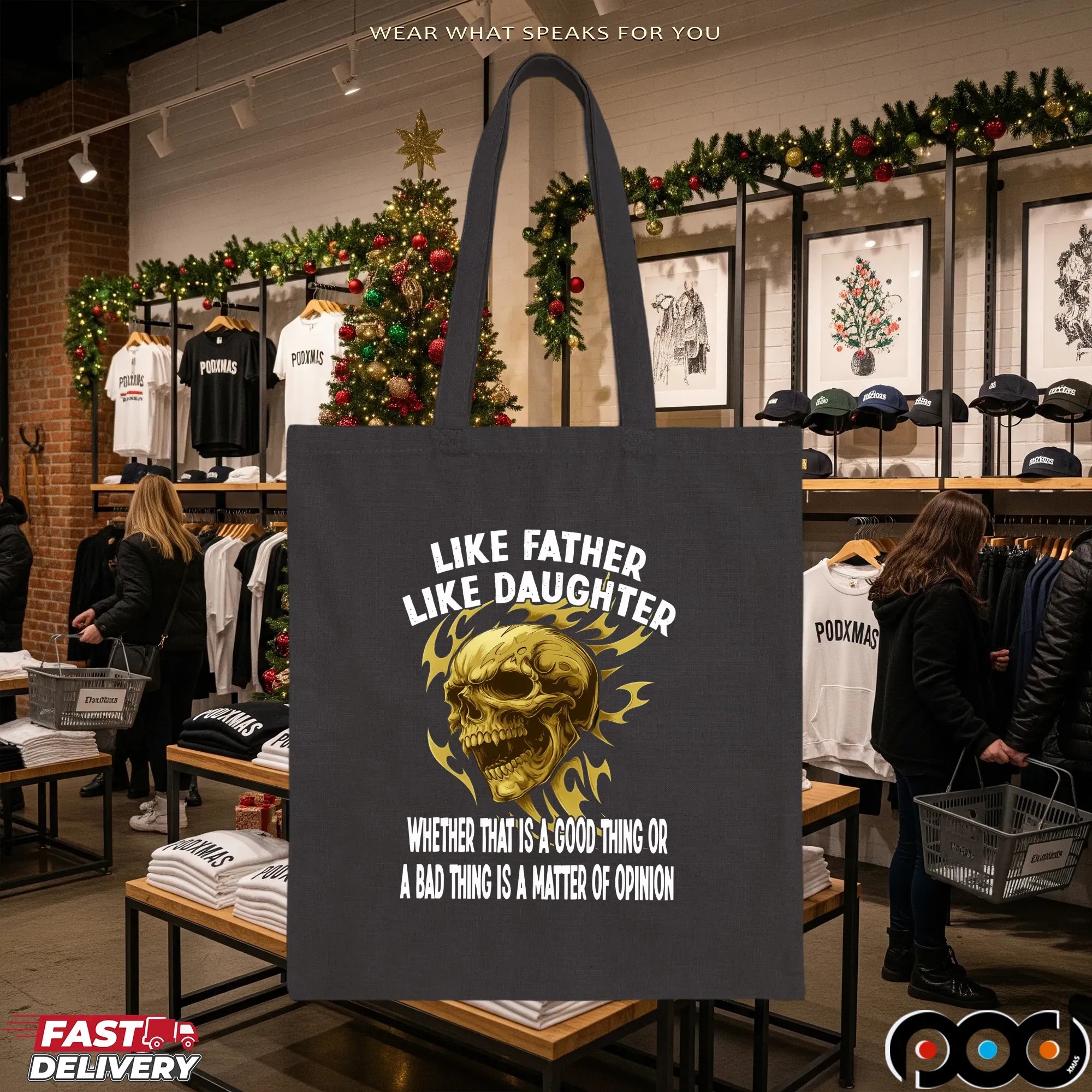 Skull Like Father Like Daughter Whether That Is A Good Thing Or A Bad Thing Is A Matter Of Opinion T Shirt