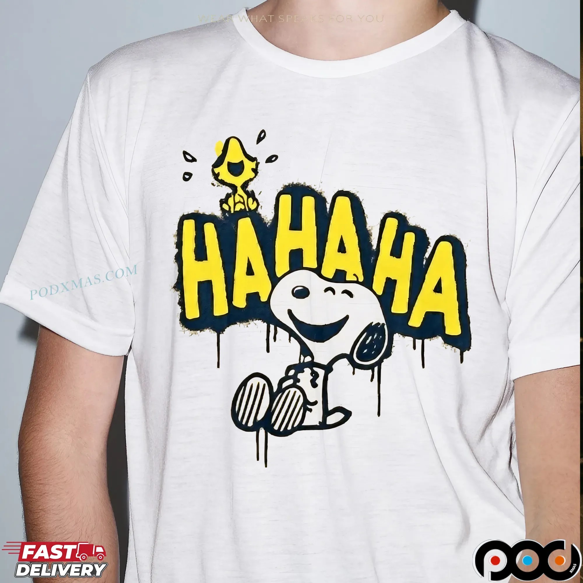 Snoopy And Woodstock Hahaha Meme T Shirt