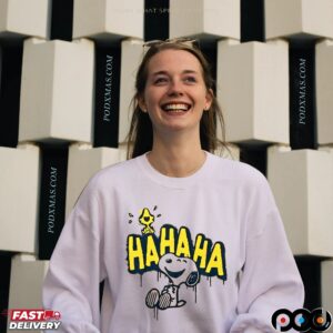 Snoopy And Woodstock Hahaha Meme T Shirt