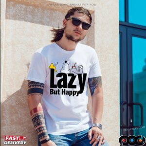 Snoopy And Woodstock Lazy But Happy Meme T Shirt
