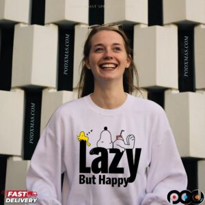 Snoopy And Woodstock Lazy But Happy Meme T Shirt