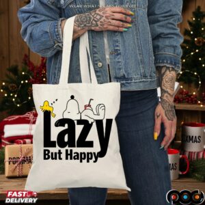 Snoopy And Woodstock Lazy But Happy Meme T Shirt