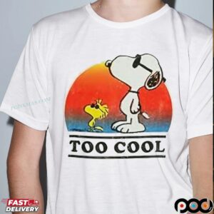 Snoopy And Woodstock Too Cool Vintage T Shirt