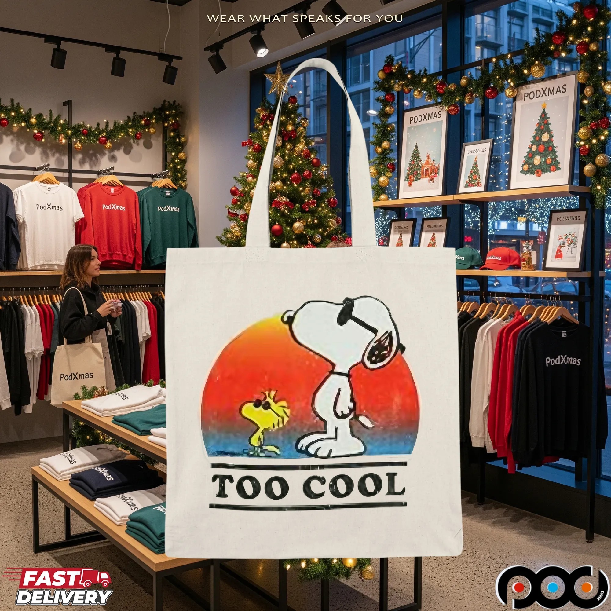Snoopy And Woodstock Too Cool Vintage T Shirt