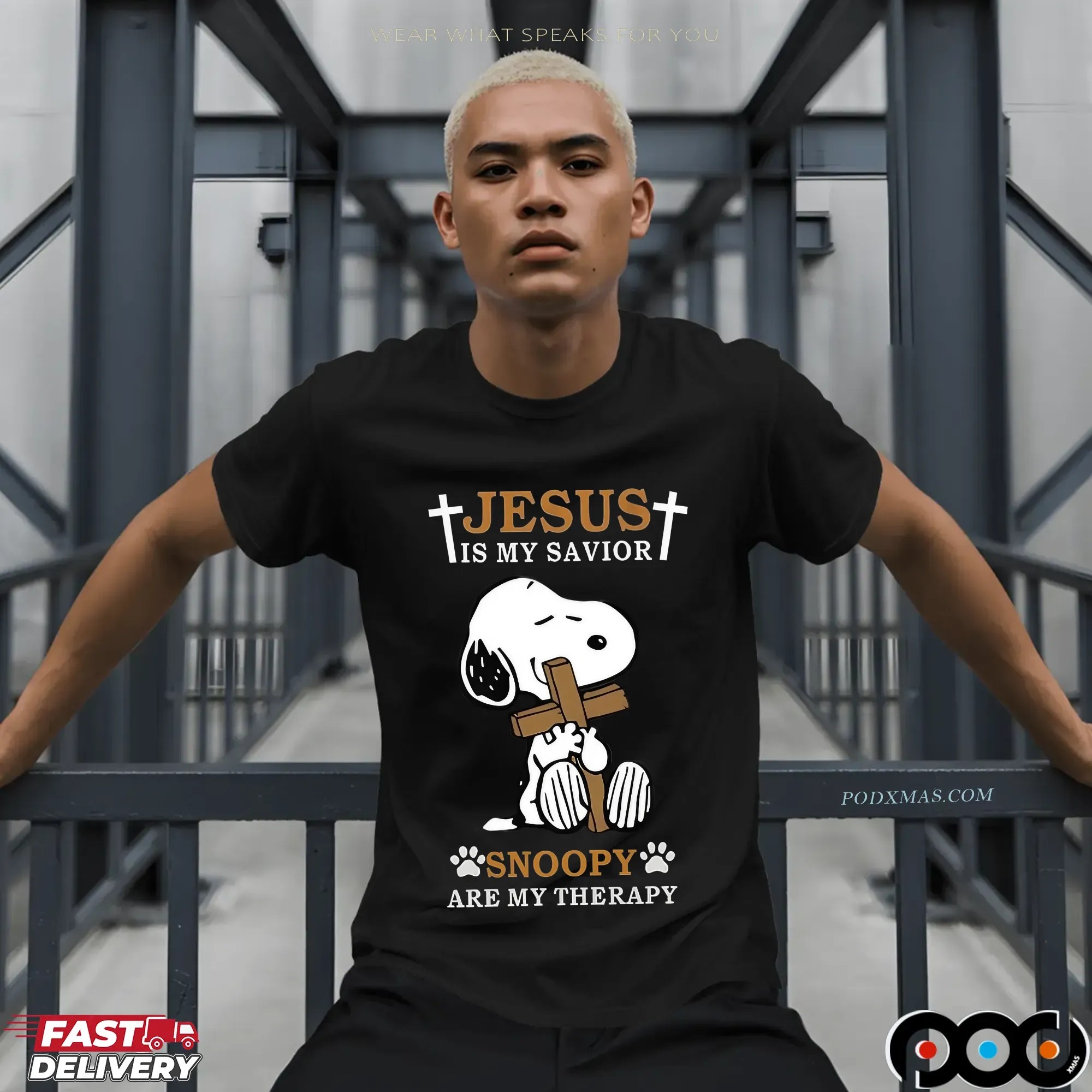 Snoopy Jesus Is My Savior Snoopy Are My Therapy T Shirt