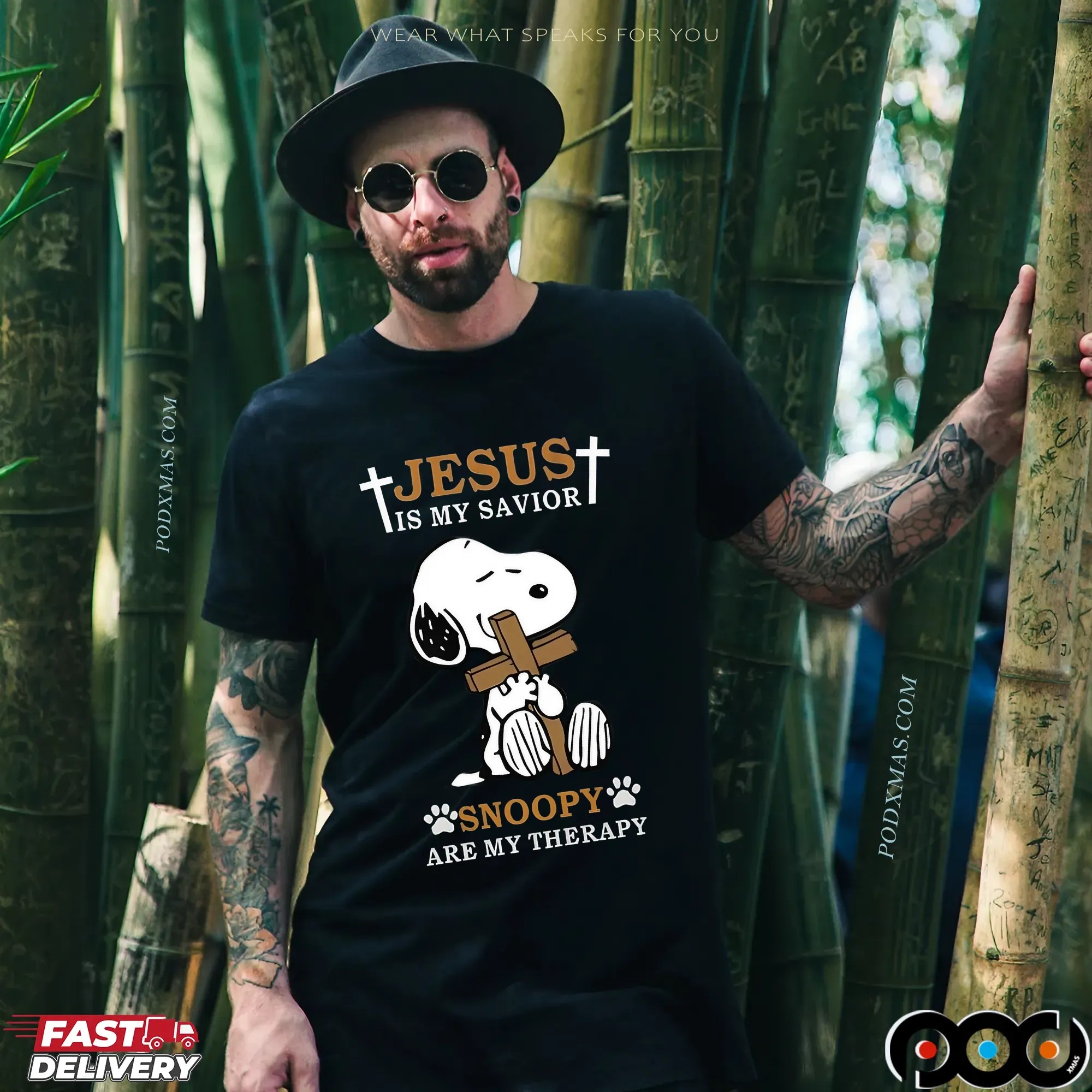 Snoopy Jesus Is My Savior Snoopy Are My Therapy T Shirt